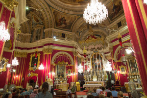 Inside the Basilica.