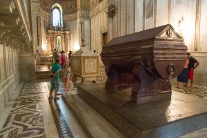 The tombs of William I and William II in the Cathedral of Monreale.