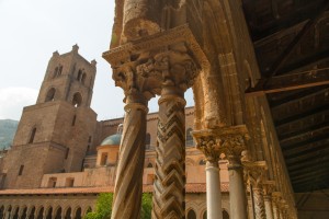 The courtyard of the Monreale Monastery.