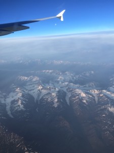 Crossing the coast of Greenland