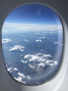 Glacier National Park from 37000 feet.