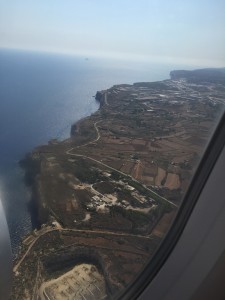 Landing in Malta.